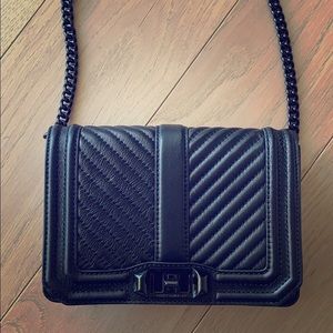 Black Rebecca Minkoff messenger bag square